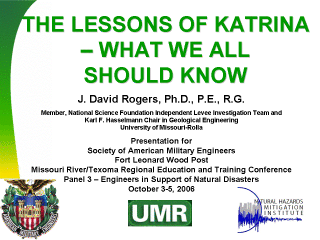 The lessons of Katrina- What we all should know.